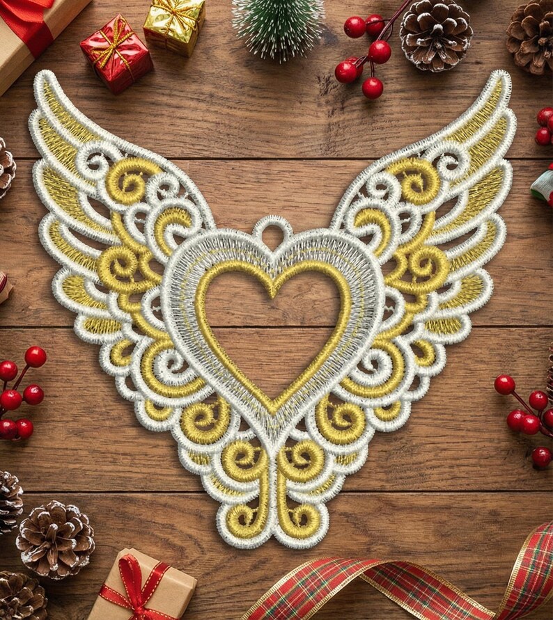 FSL Winged Heart - Free Standing Lace Machine Embroidery Designs ...