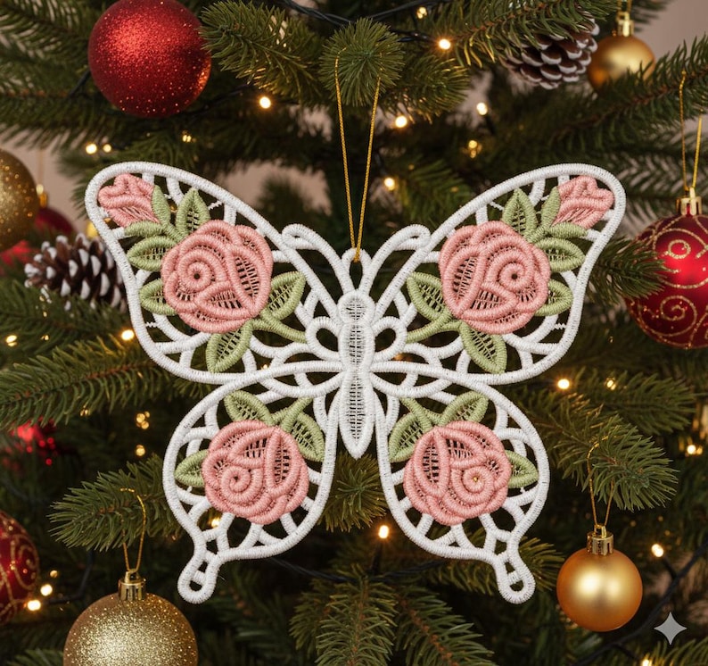 FSL Rose Butterfly - Free Standing Lace Machine Embroidery Designs ...