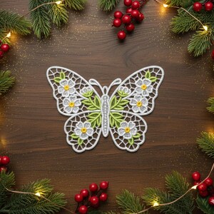 FSL Floral Butterfly - Free Standing Lace Machine Embroidery Designs ...