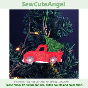 FSL Christmas Ornament - Free Standing Lace Machine Embroidery Designs Instant Download 4x4 hoop APE3241-010