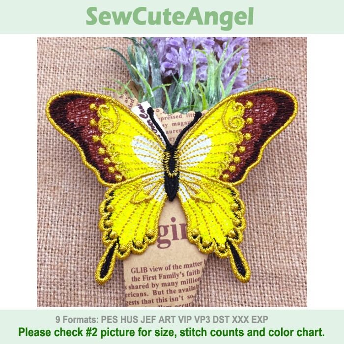 FSL Butterfly - Free Standing Lace Machine Embroidery Designs Instant ...