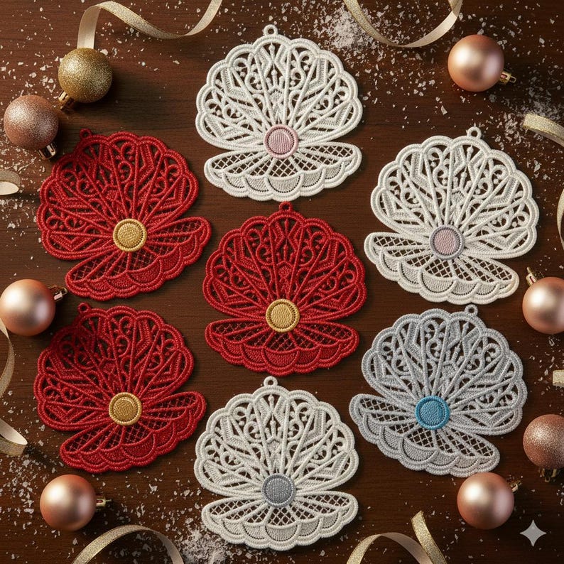 FSL Shell - Free Standing Lace Machine Embroidery Designs Instant ...