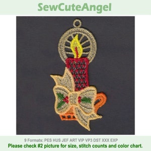 FSL Golden Christmas - Free Standing Lace Machine Embroidery Designs Instant Download 4x4 hoop APE2323-004
