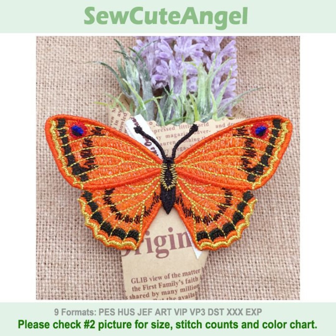 FSL Butterfly - Free Standing Lace Machine Embroidery Designs Instant ...