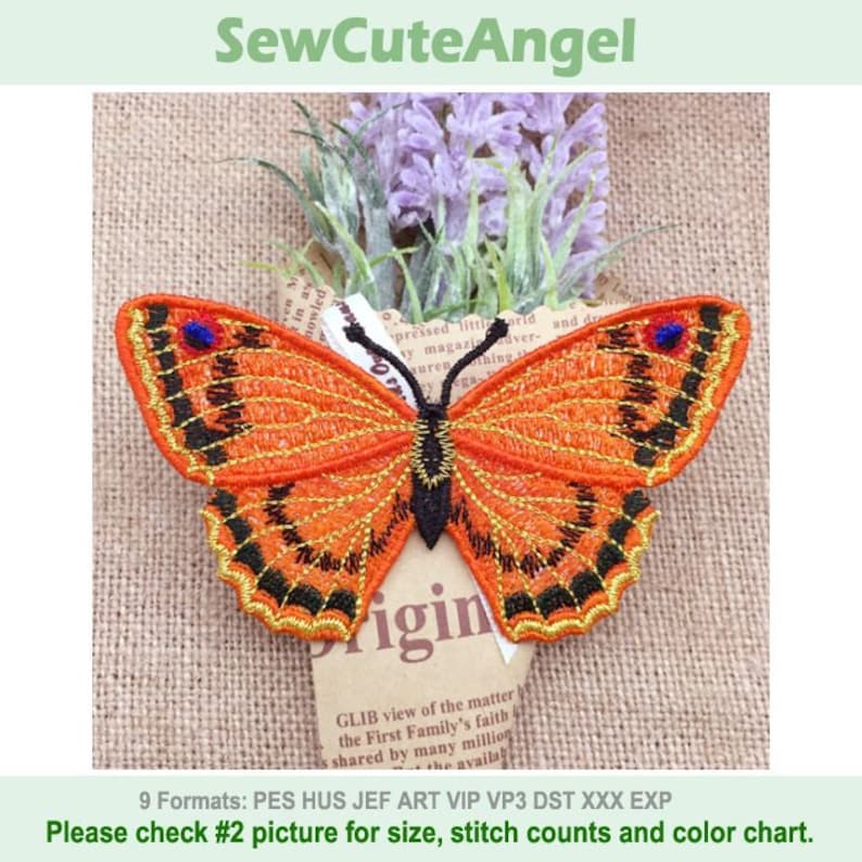 FSL Butterfly - Free Standing Lace Machine Embroidery Designs Instant ...