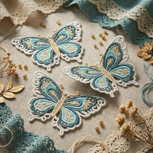 FSL Colorful Butterfly - Free Standing Lace Machine Embroidery Designs ...