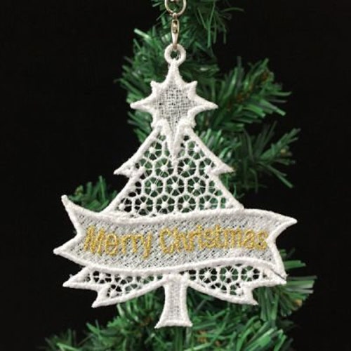 FSL Dazzling Christmas - Tree Free Standing Lace Machine Embroidery Design embroidery pattern Instant Download 4x4 hoop APE3335-10