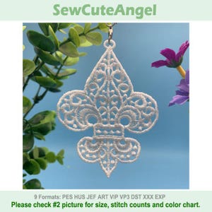 FSL Delicate Lace - Free Standing Lace Machine Embroidery Designs Instant Download 4x4 hoop SCA0493-009
