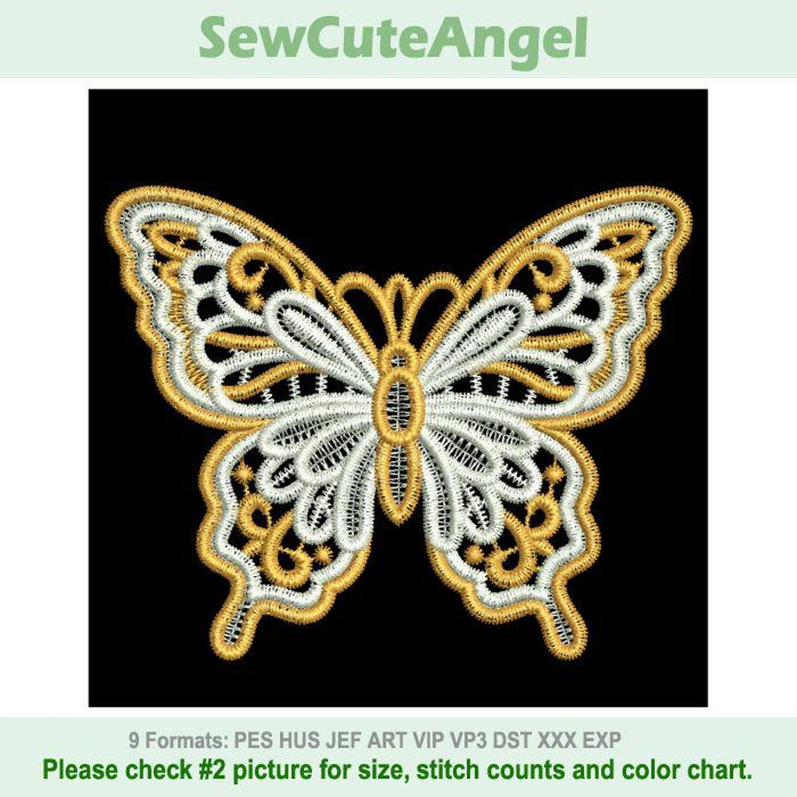 FSL Butterfly - Free Standing Lace Machine Embroidery Designs Instant ...