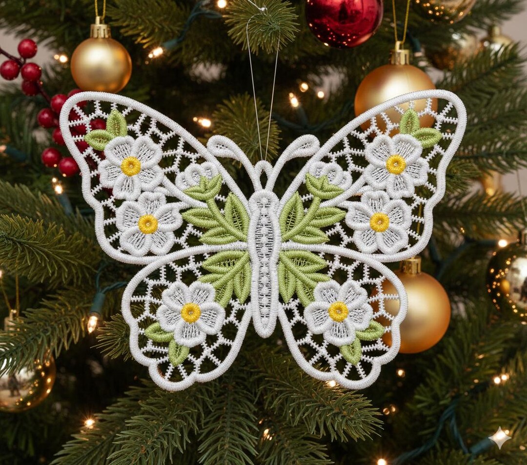 FSL Floral Butterfly - Free Standing Lace Machine Embroidery Designs ...