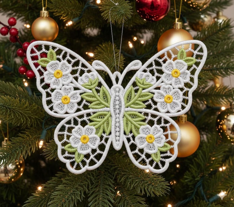 FSL Floral Butterfly - Free Standing Lace Machine Embroidery Designs ...