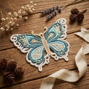 FSL Colorful Butterfly - Free Standing Lace Machine Embroidery Designs ...