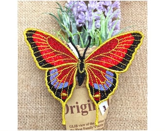 FSL Butterfly - Free Standing Lace Machine Embroidery Designs Instant Download 4x4 hoop APE3448-001