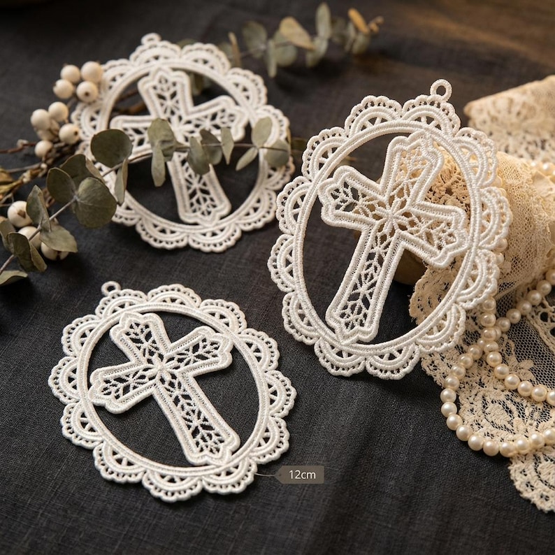 FSL Cross Ornament - Free Standing Lace Machine Embroidery Designs ...