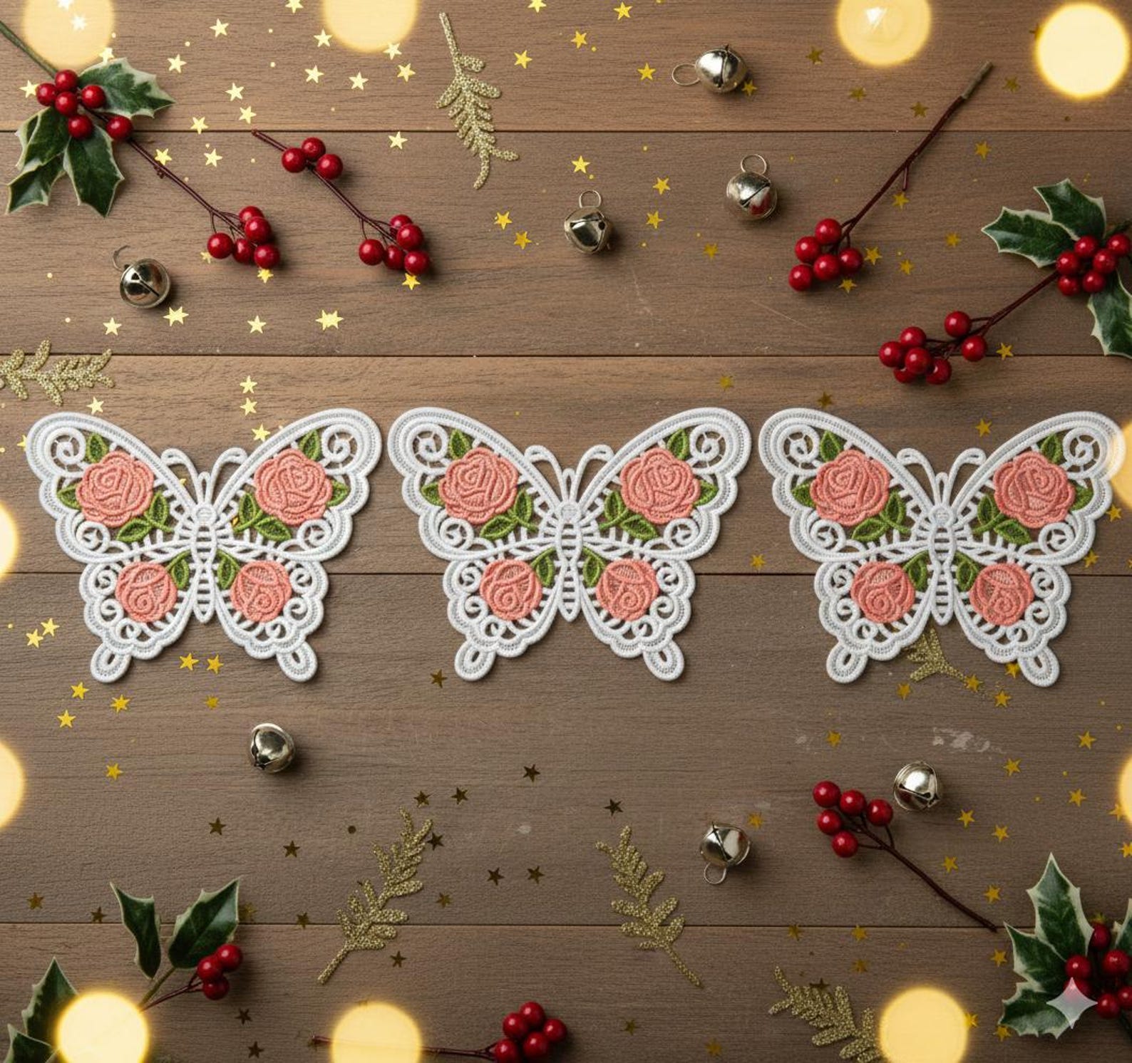 FSL Rosy Butterfly - Free Standing Lace Machine Embroidery Designs ...