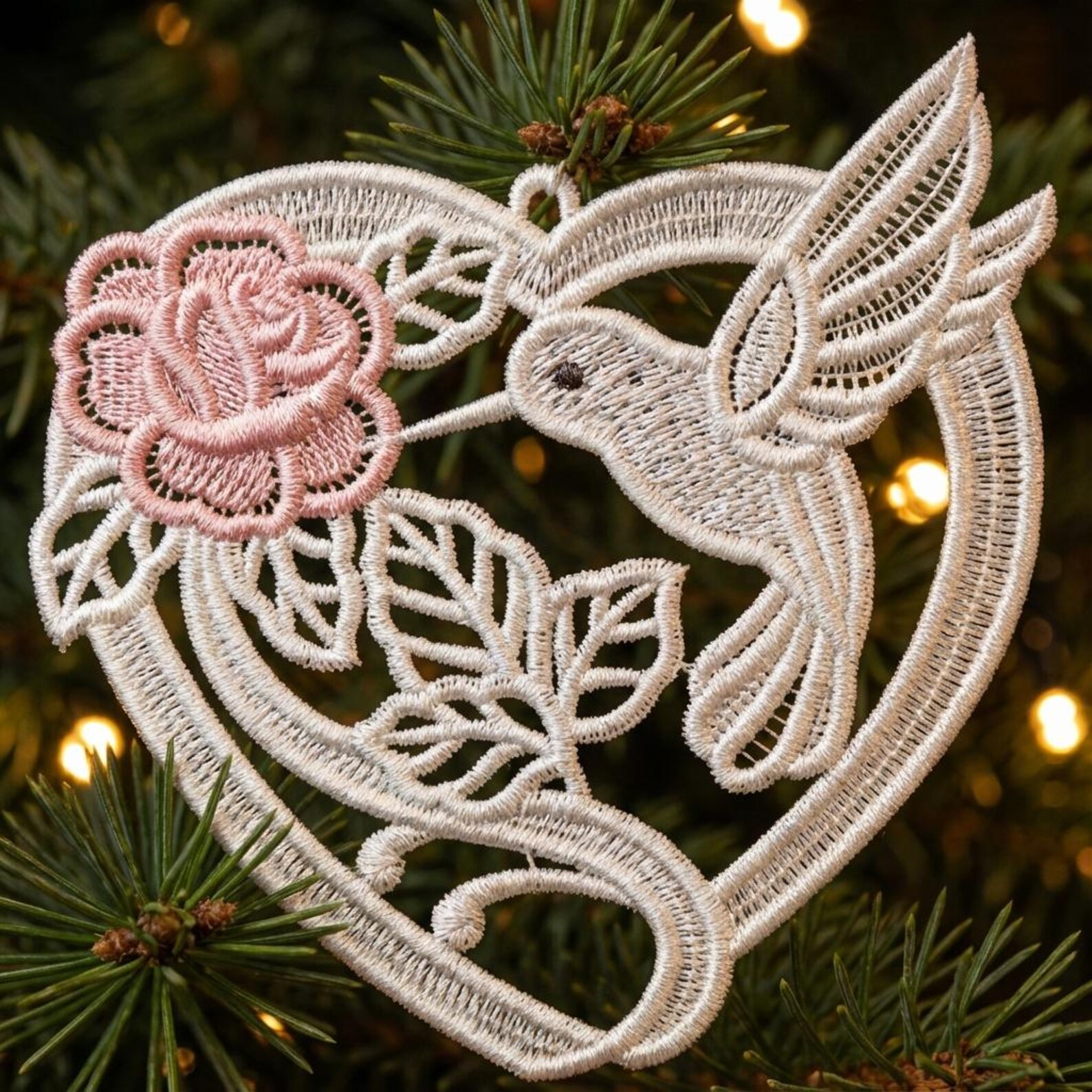 Swan Heart Harmony, Lovebirds Elegance, Nature - Free Standing Lace ...