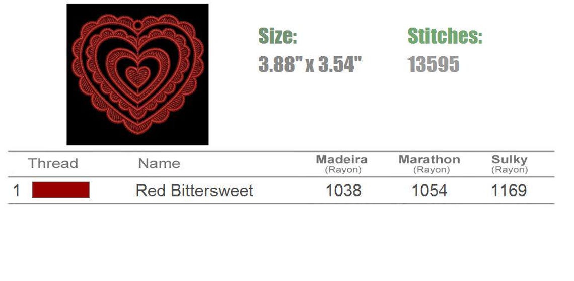FSL Romantic Heart - Free Standing Lace Machine Embroidery Designs ...