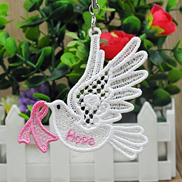 FSL Pink Ribbon Dove - Free Standing Lace Machine Embroidery Designs ...