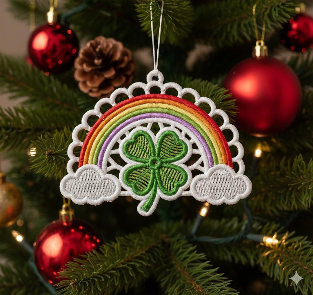 FSL Rainbow Clover - Free Standing Lace Machine Embroidery Designs ...