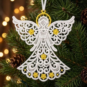 FSL Golden Aura, Heavenly Glow, Serene Radiance - Free Standing Lace Machine Embroidery Designs Instant Download 5x5 hoop SCA1225-008