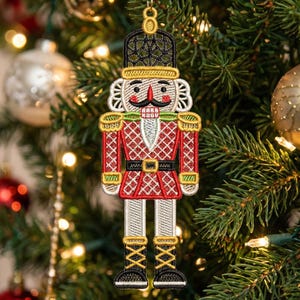FSL Nutcracker - Free Standing Lace Machine Embroidery Designs Instant Download 5x7 hoop SCA1267-004