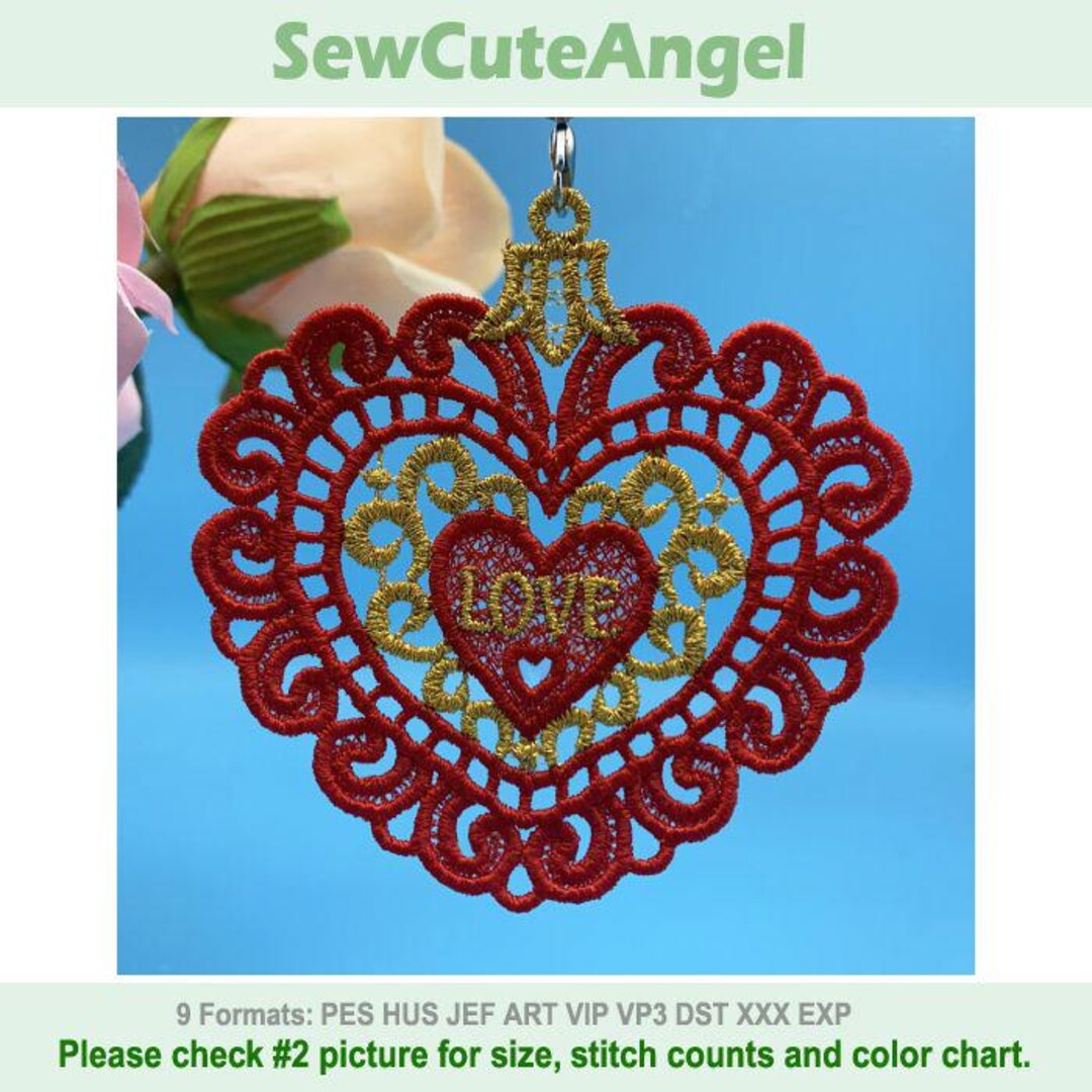 FSL Love - Free Standing Lace Machine Embroidery Designs Instant ...