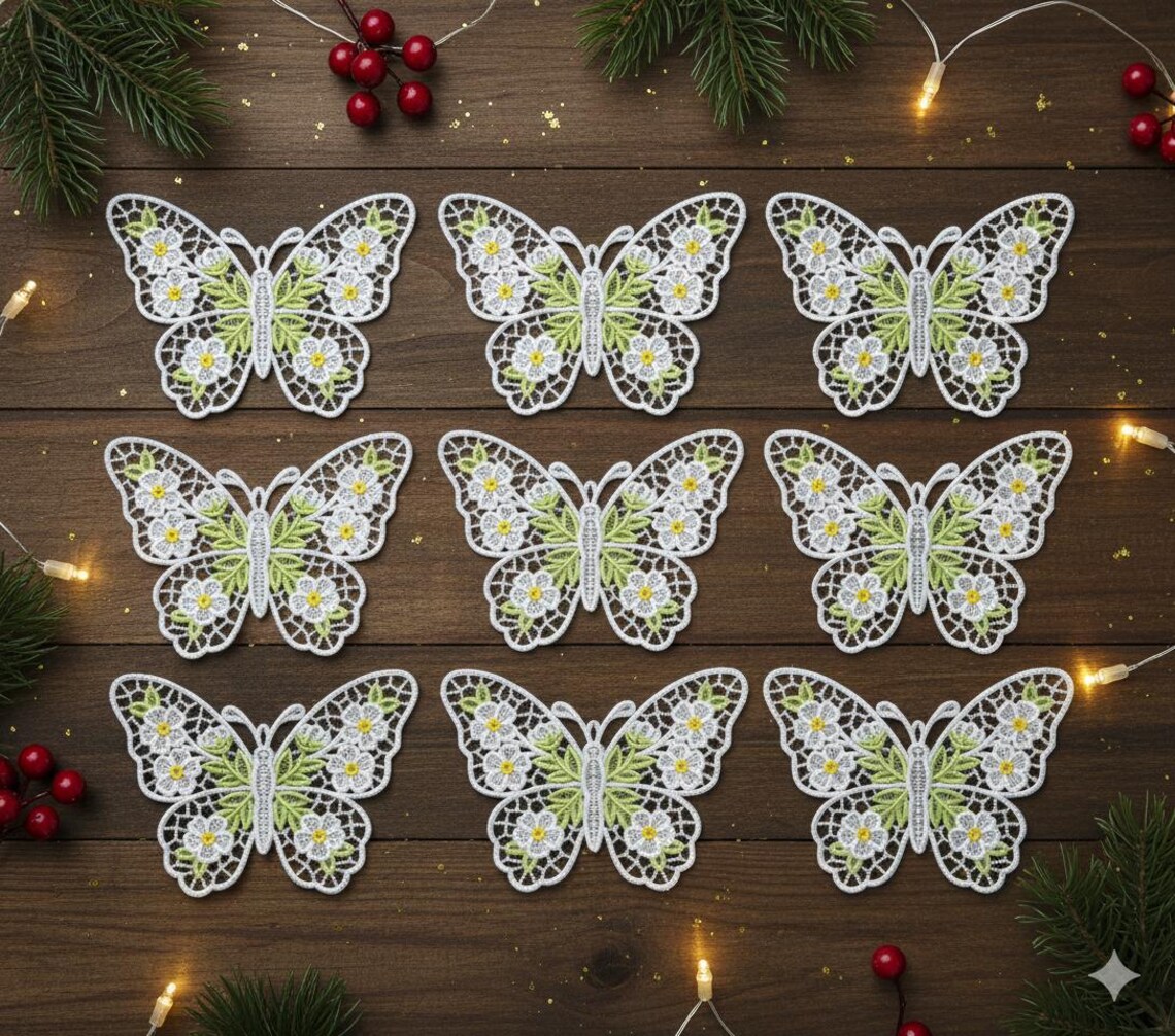 FSL Floral Butterfly - Free Standing Lace Machine Embroidery Designs ...