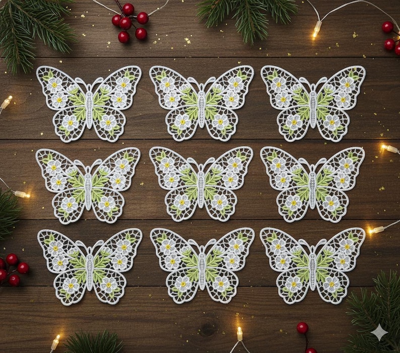 FSL Floral Butterfly - Free Standing Lace Machine Embroidery Designs ...
