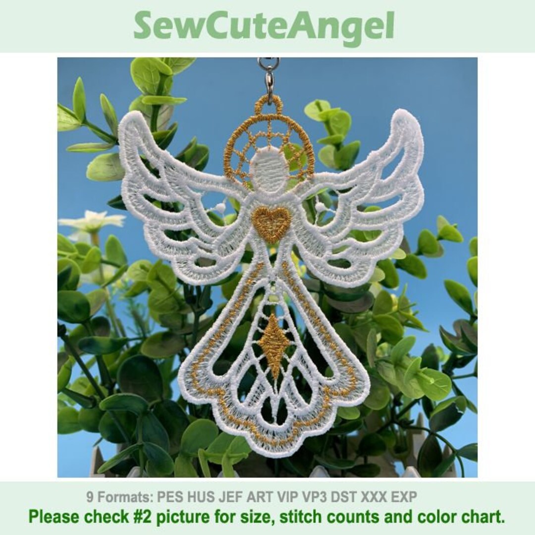 FSL Golden Angel - Free Standing Lace Machine Embroidery Designs ...