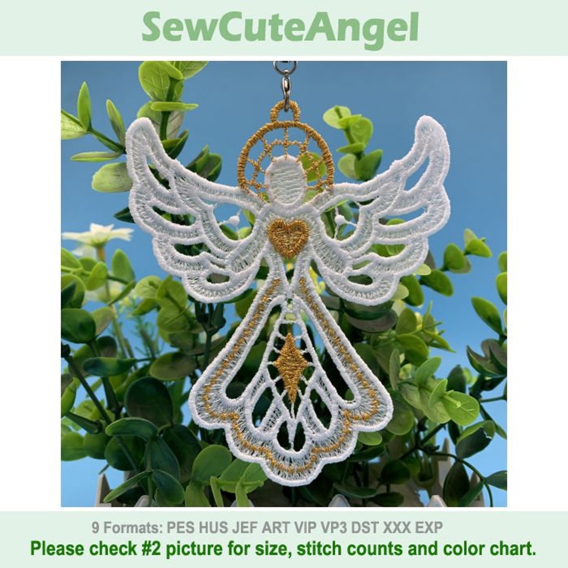 FSL Golden Angel - Free Standing Lace Machine Embroidery Designs ...