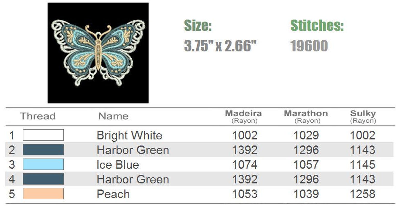 FSL Colorful Butterfly - Free Standing Lace Machine Embroidery Designs ...