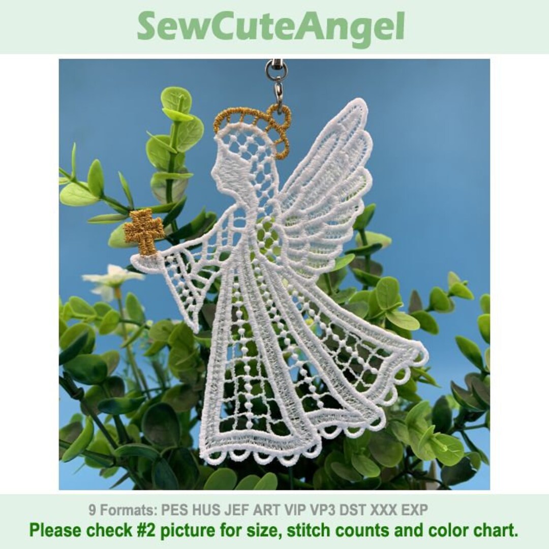 FSL Golden Angel - Free Standing Lace Machine Embroidery Designs ...