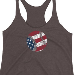 Amerikaanse vlag honkbal Leather Tank