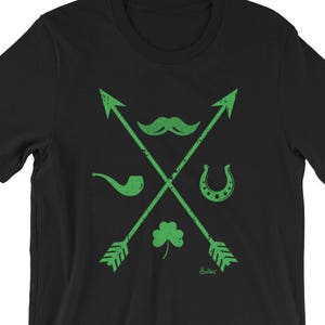 Mens St. Patrick&#39;s Irish Symbols Tshirt