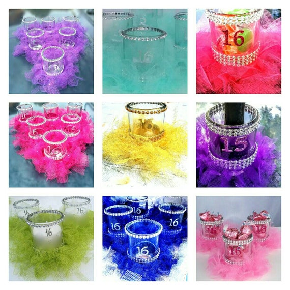 Sweet 16 Party Decorations Sweet 16 Gift Sweet 16 Party Favors Sweet 16 Centerpiece Sweet 16 Candle Holder Sweet 16 Candy Vase