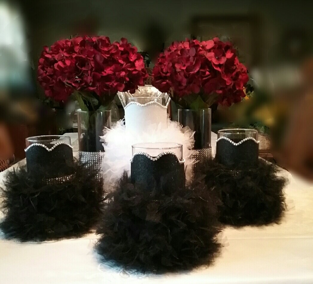 Black Wedding Centerpieces Vase Little Black Dress Vase Etsy