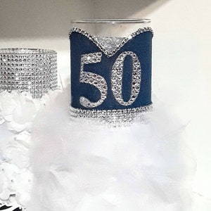 Denim and Diamonds party decorations | Denim and Diamonds decorations | Affordable Denim and Diamonds reception table | Country chic decor