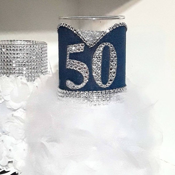 Denim and Diamonds party decorations | Denim and Diamonds decorations | Affordable Denim and Diamonds reception table | Country chic decor