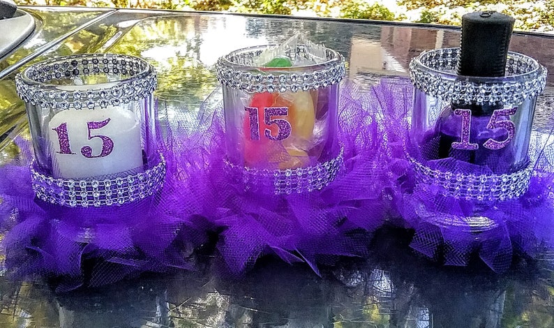 6 pack Quinceanera party favors Quinceanera centerpiece candy | Etsy