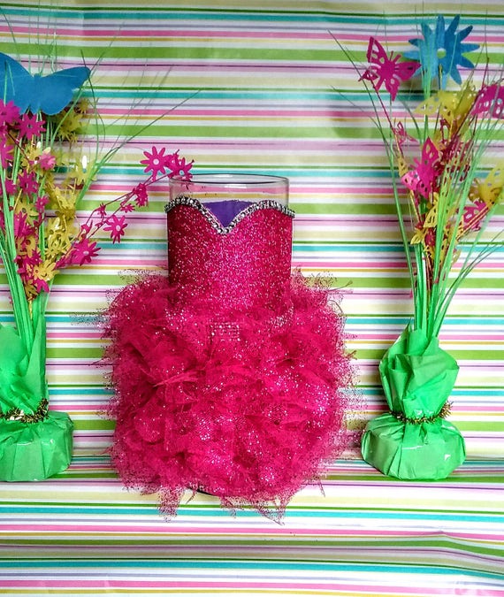 Hot Pink Centerpiece, Beautiful Hot Pink Vase, Hot Pink Wedding  Centerpieces, Hot Pink Party Decorations, Hot Pink Birthday Gift 