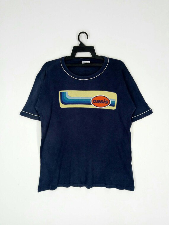 Rare!!distressed English Rock band T-shirt OASIS n