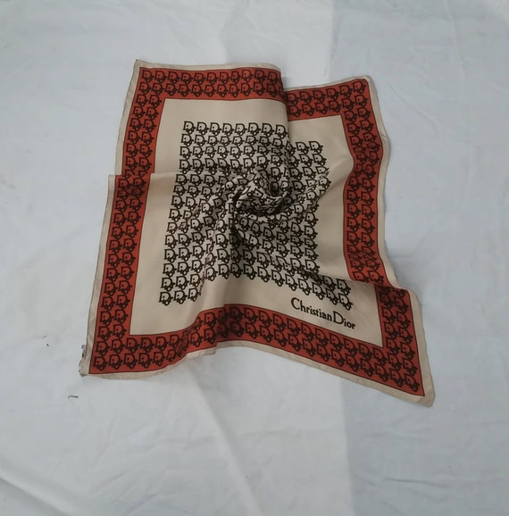 Rare!! Christian Dior scarves nice design monogram
