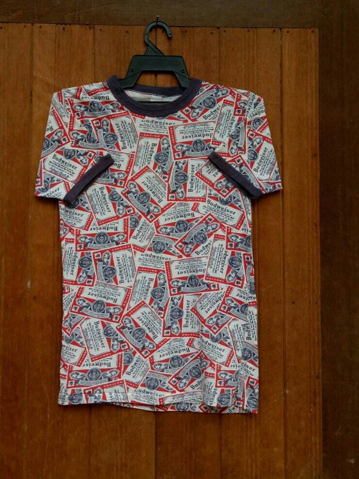 Rare Vintage BUDWEISER T-shirt Full 