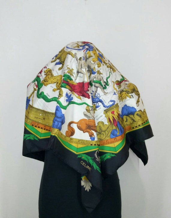 Giandonato silk scarf vintage scarves with tag scarves gift o size 34 inches