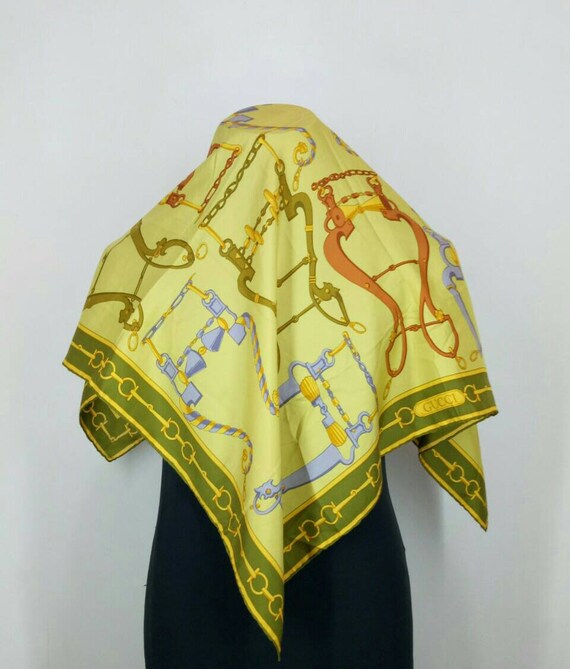 gucci yellow scarf