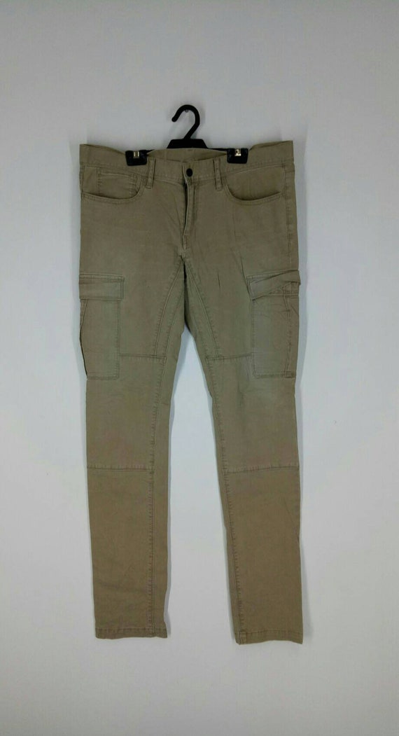 black designer cargo pants