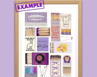 Custom Matchbook Poster Template: DIY Matchbox Design (Digital Download)