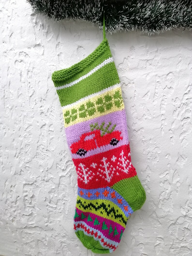 Hand Knit Christmas Stockings Kits Etsy