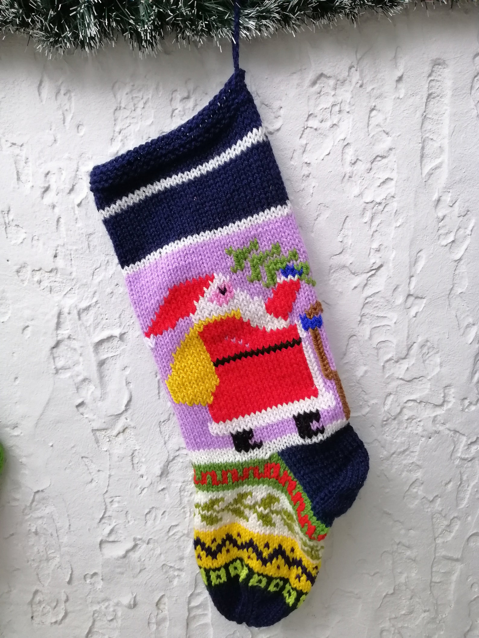 Hand Knit Christmas Stockings Kits Etsy