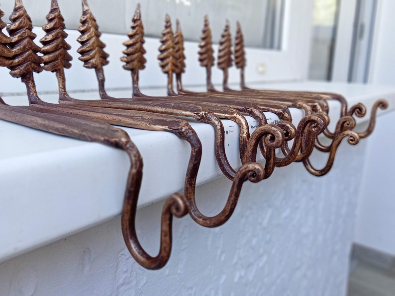 Metal Christmas Stocking Holder Stocking Hanger Shelf Etsy